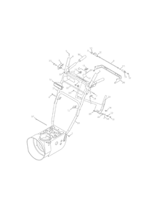 Handle Panel Diagram and Parts List for 31AS63EF700 2015 Yard Machines Snow Blower